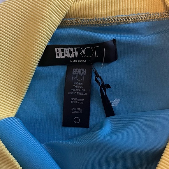 Beach Riot Bikini Bottom in Coral Reef Color block Size Large - Picture 5 of 6